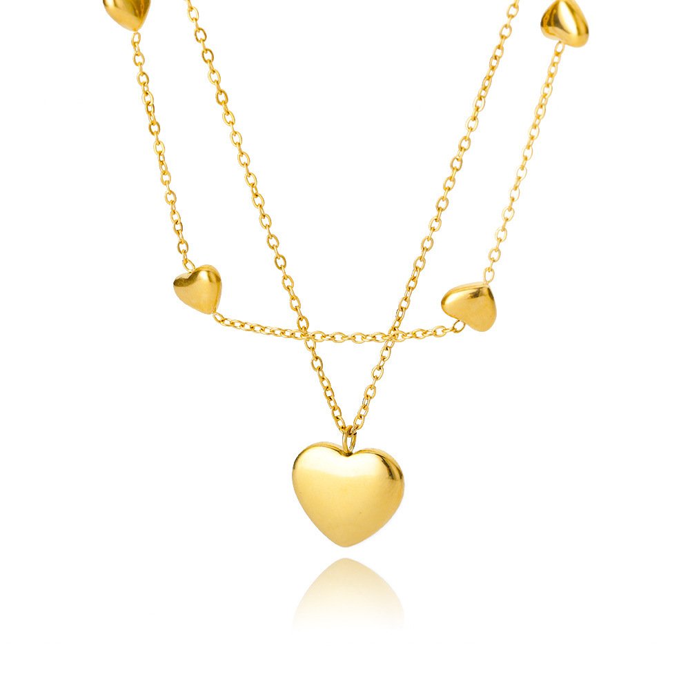 Collier Multirangs Cœur – La Subtilité - Image 3