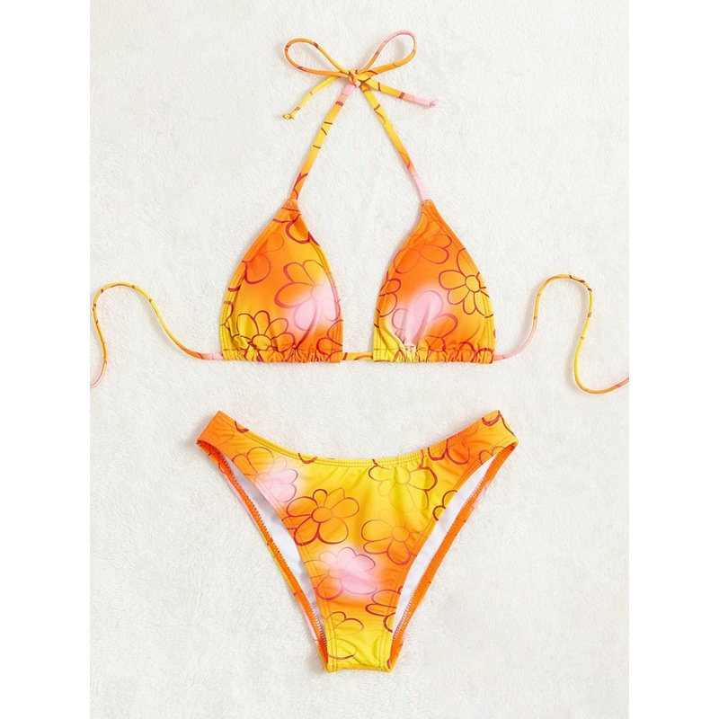 Sexy String Bikini Swimsuit For Women In Stock Floral Swimsuit - Image 2